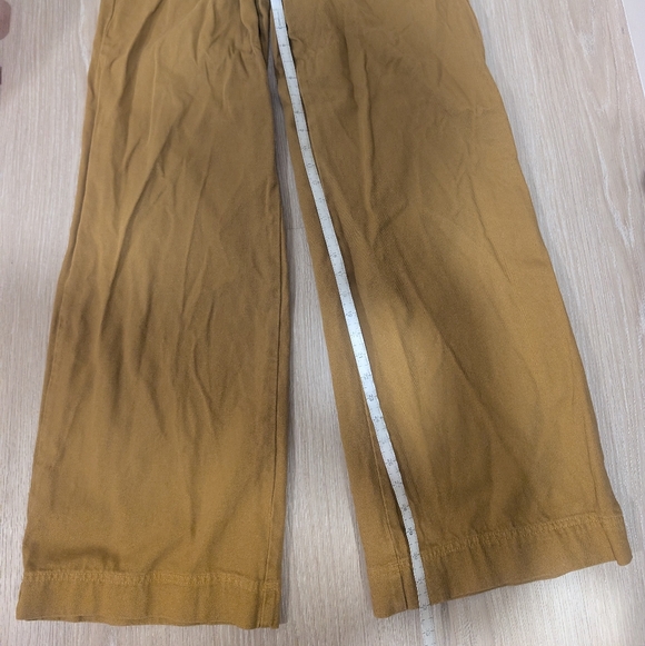 Ba&sh Dixon Cotton Twill Wide Leg Pants in Ocre - Picture 13 of 16